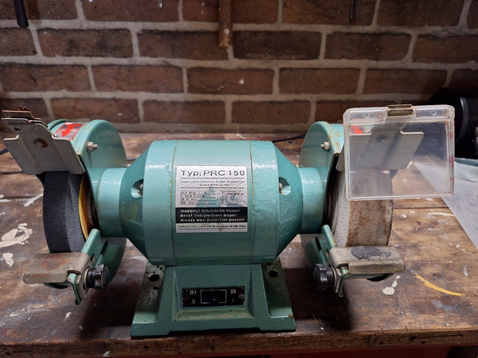 Dubbel slijpmachine, Ophalen, Gebruikt, Minder dan 700 watt, Werkbankslijpmachine