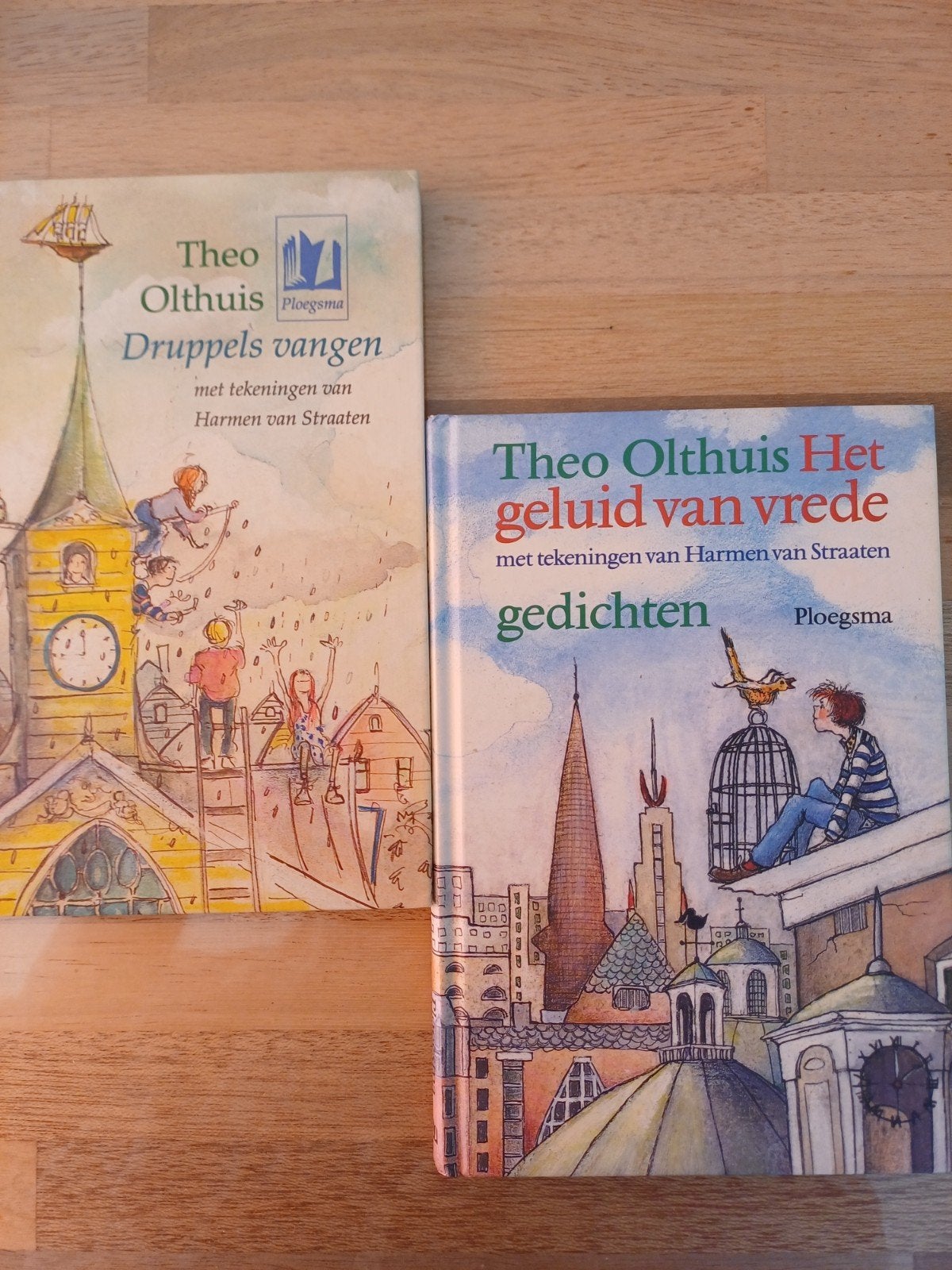 T. Olthuis - Het geluid van vrede en Druppels vangen, Ophalen of Verzenden, Zo goed als nieuw, T. Olthuis, Non-fictie