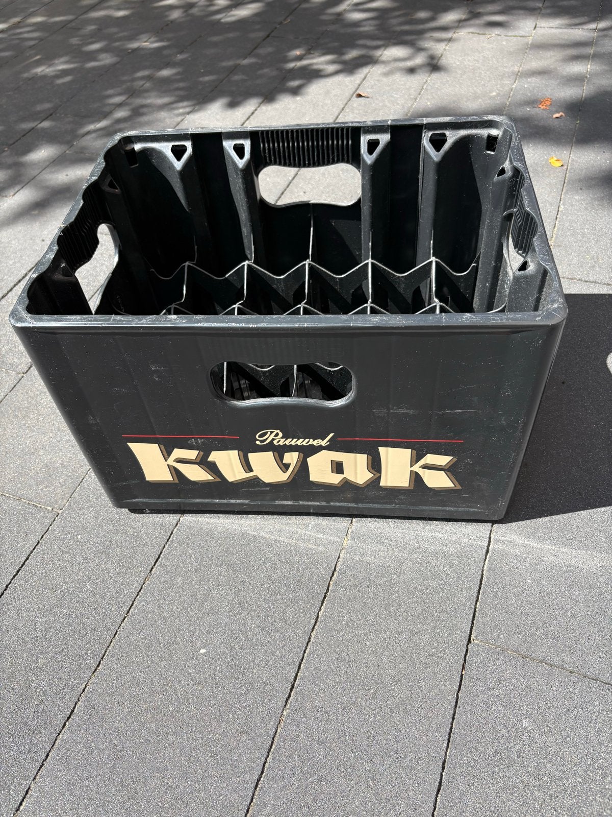 Bierkrat Kwak - Lege krat voor 24 flesjes, Verzamelen, Ophalen of Verzenden, Gebruikt, Overige typen, Overige merken