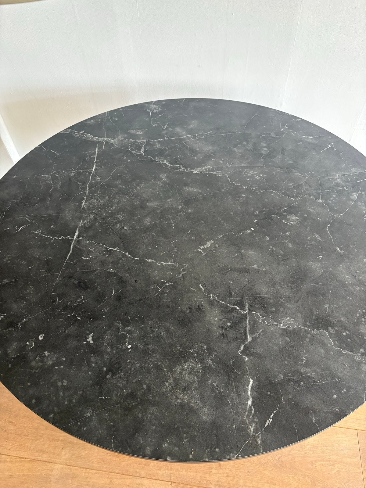 Eettafel rond diameter 110 cm, Huis en Inrichting, Tafels | Eettafels, Ophalen, 100 tot 150 cm, Rond, Zo goed als nieuw