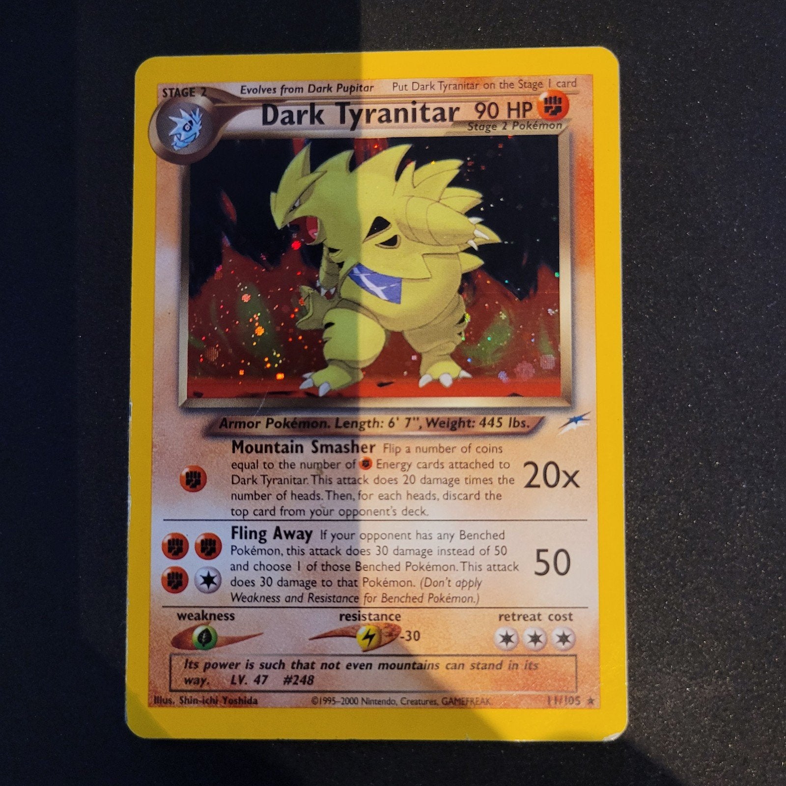 Dark tyranitar (neo destiny) #011, Ophalen of Verzenden
