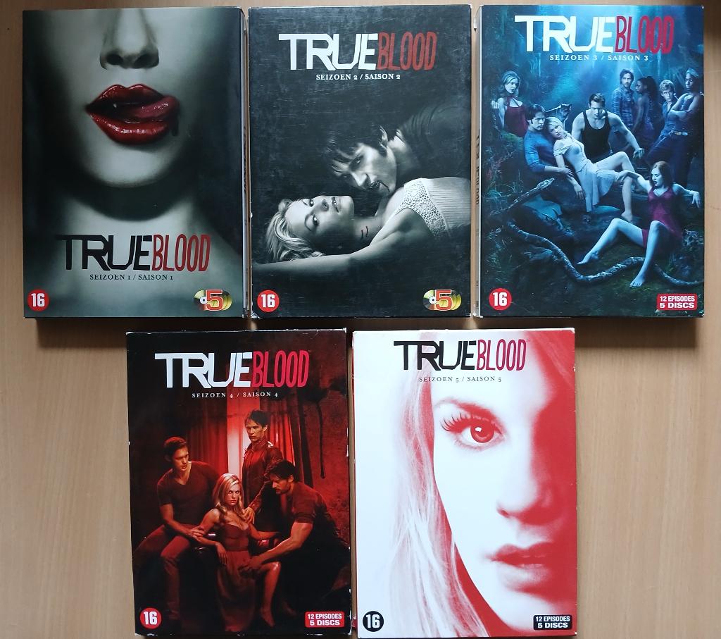true blood  ( set seizoenen 1-2-3-4-5 ), Cd's en Dvd's, Dvd's | Tv en Series, Alle leeftijden, Ophalen of Verzenden, Zo goed als nieuw