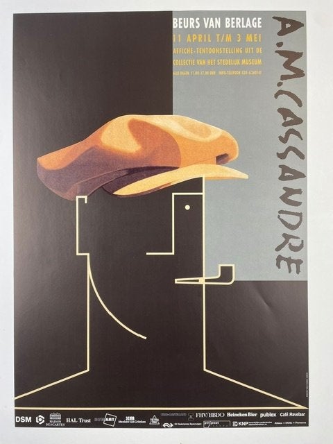 poster CASSANDRE Beurs van Berlage jaren 1990, Ophalen of Verzenden, Zo goed als nieuw, A1 t/m A3, Film en Tv