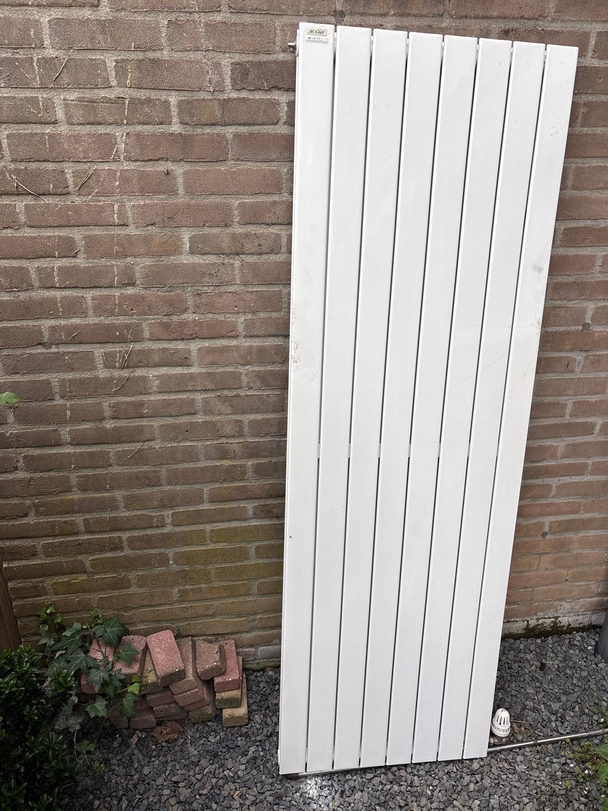 Acova design radiator 59x180 cm, onderaansluiting, Doe-het-zelf en Verbouw, Ophalen, Gebruikt, Radiator, Minder dan 60 cm