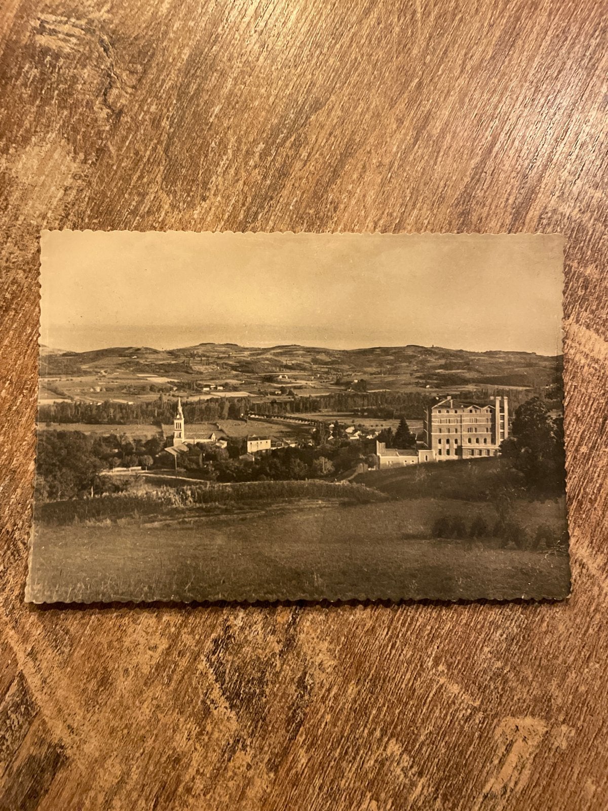 Oude Ansichtkaart Chateauneuf-de-Galaure (Drôme) 1956, Ophalen of Verzenden, 1940 tot 1960, Gelopen, Frankrijk