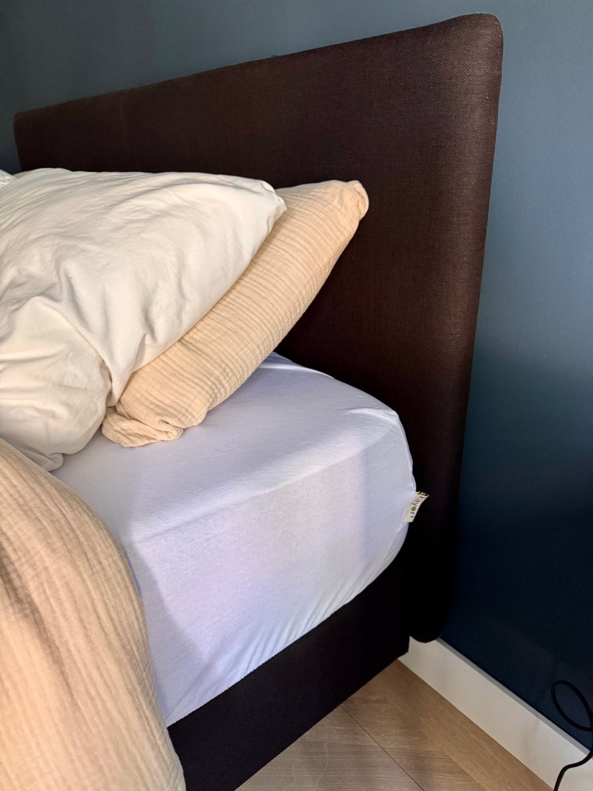 Boxspring auping 180x200, Huis en Inrichting, Slaapkamer | Boxsprings, Gebruikt, Zwart, Tweepersoons, Ophalen of Verzenden