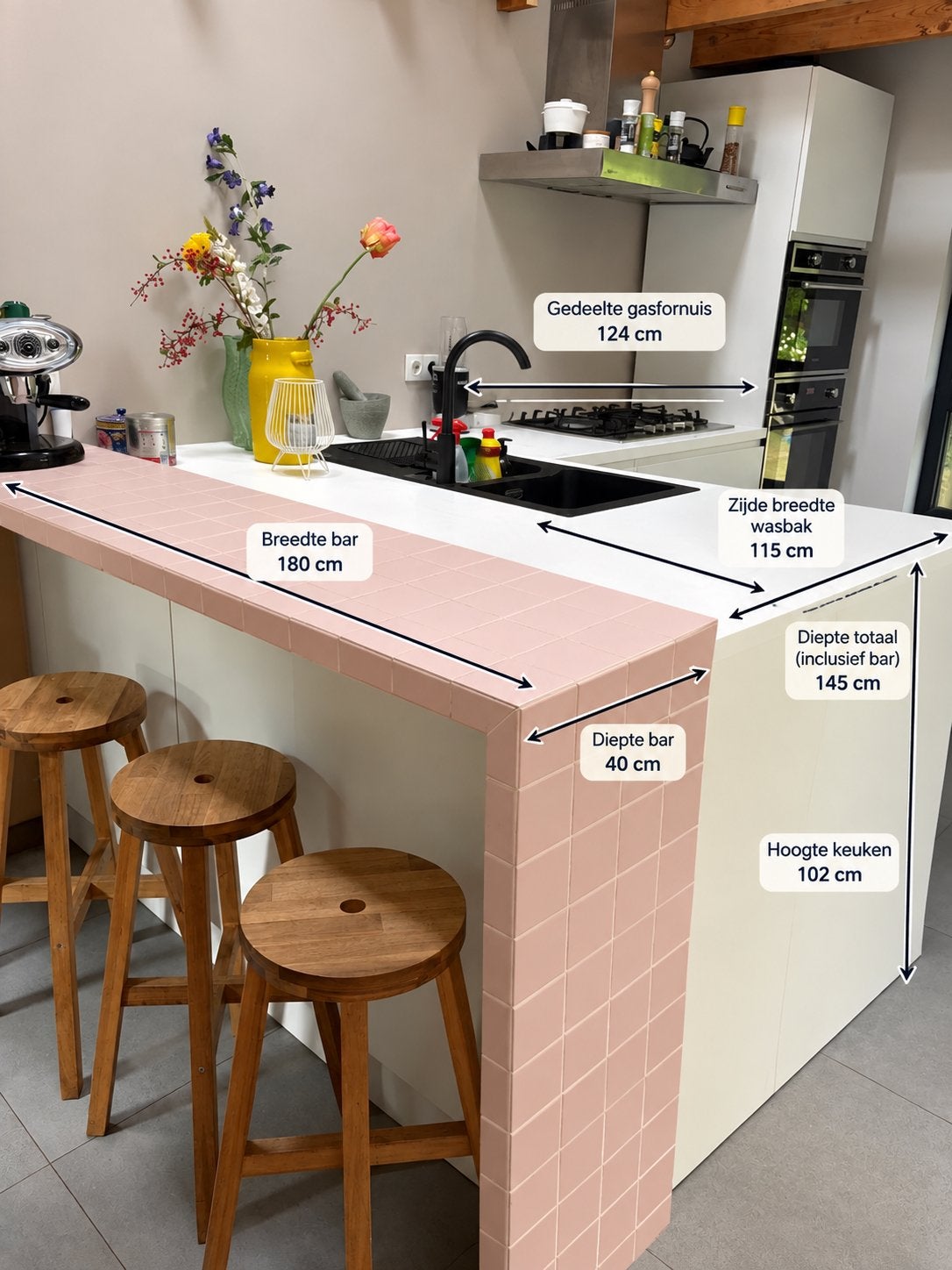 Keuken over te nemen. Leuke moderne frisse keuken., Ophalen, Gebruikt, Hoekkeuken