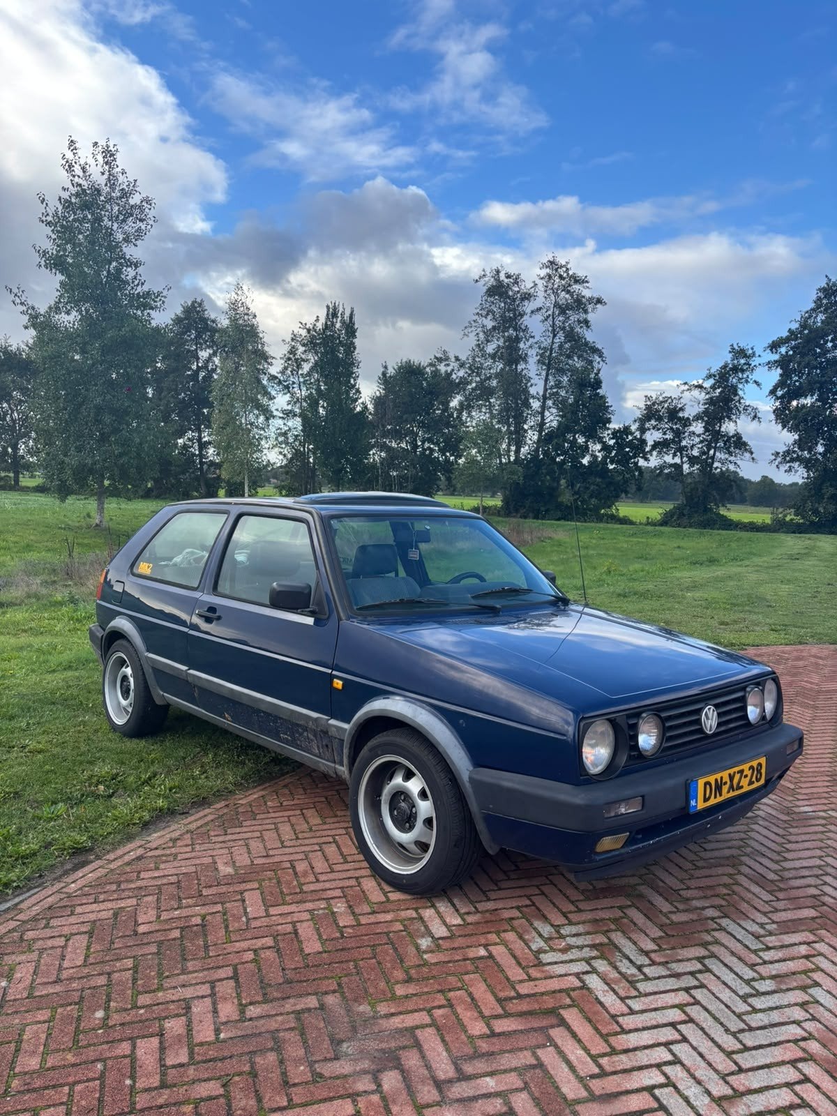 Volkswagen Golf 1.3 CL 40KW U9 1992 Blauw, Voorwielaandrijving, 410 kg, 54 pk, 4 cilinders