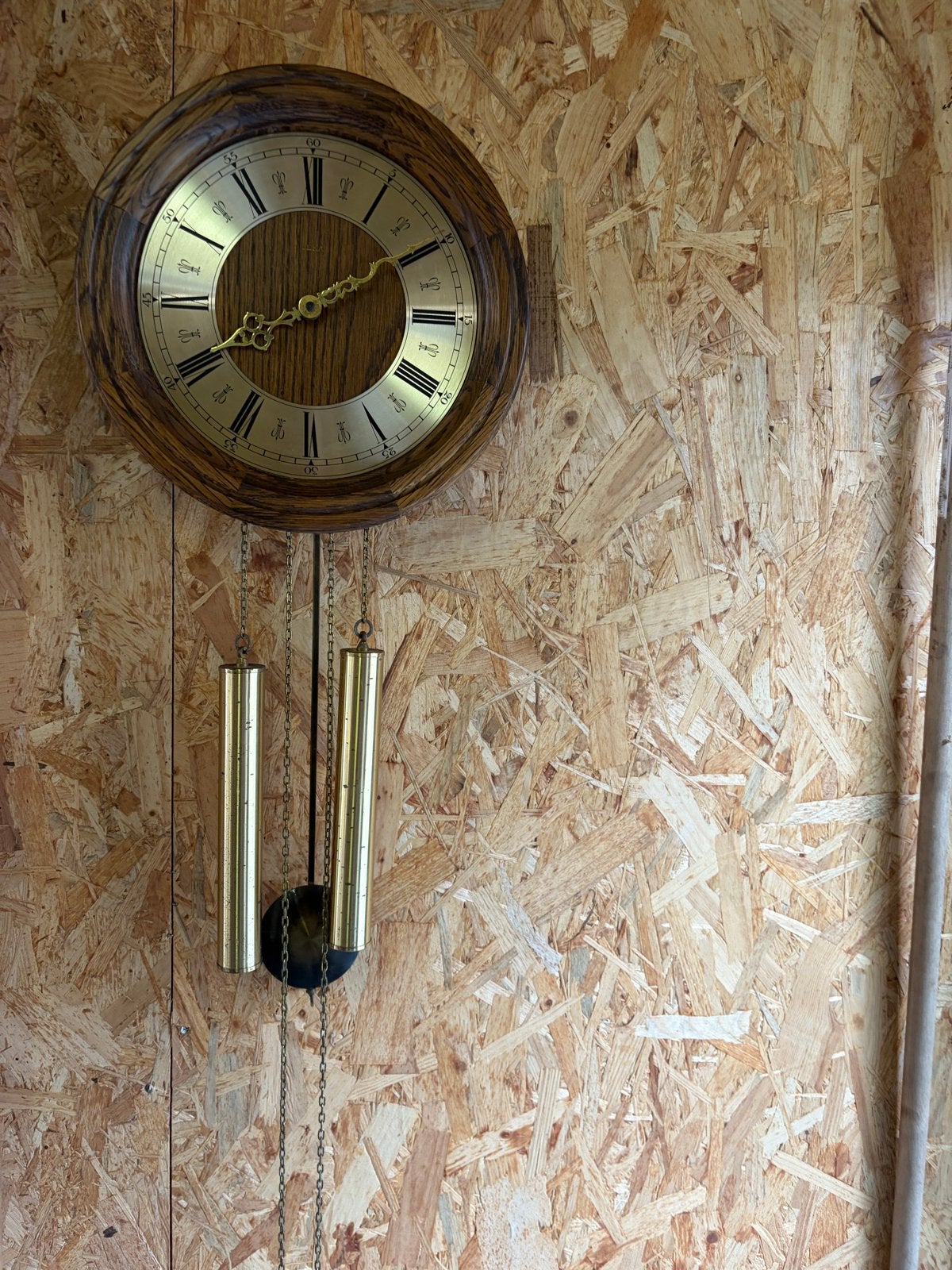 Vintage Jeka wandklok met slinger en gewichten, Ophalen of Verzenden