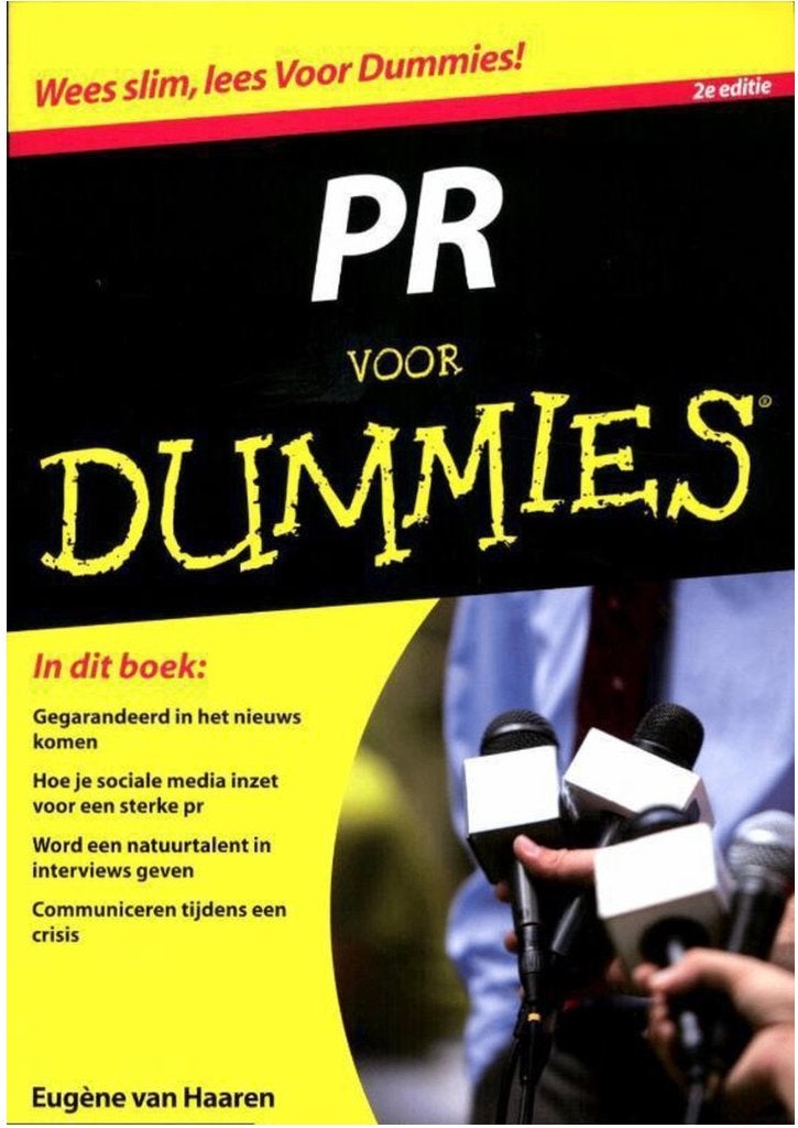 PR voor Dummies, Ophalen of Verzenden, Zo goed als nieuw, Management