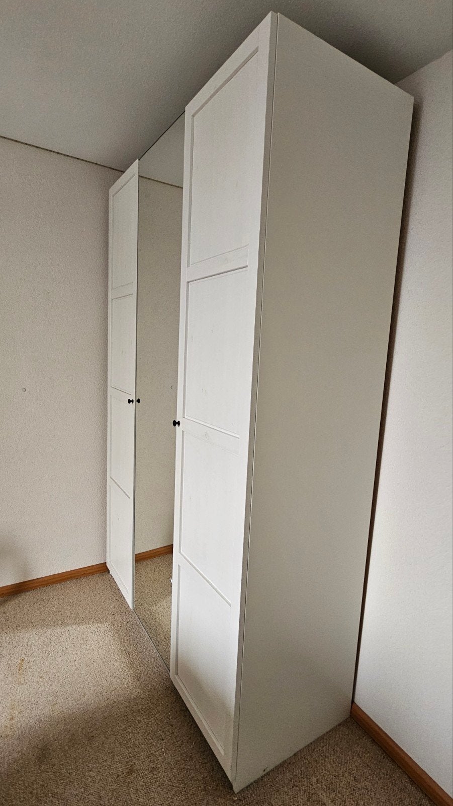 IKEA Pax kast 100+50 x 236cm wit met spiegeldeur, Huis en Inrichting, Gebruikt, 100 tot 150 cm, 50 tot 75 cm, Ophalen