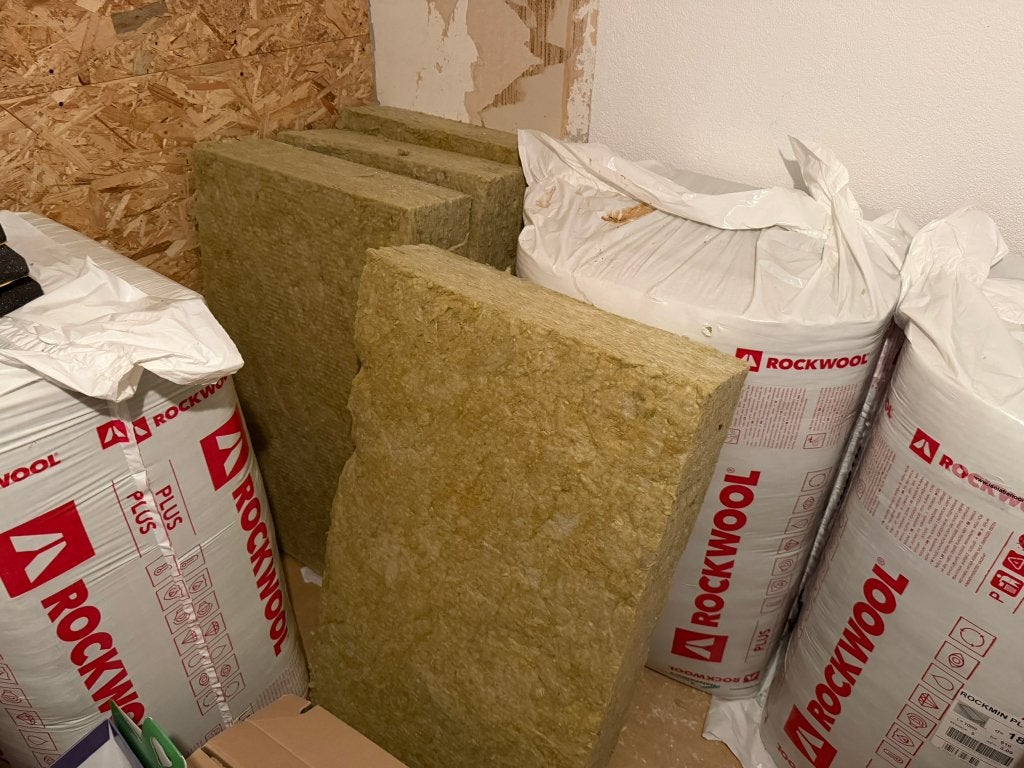 Rockwool 180mm dik 1000x610, Doe-het-zelf en Verbouw, Isolatie en Afdichting, Ophalen, Dakisolatie, 12 cm of meer, Nieuw
