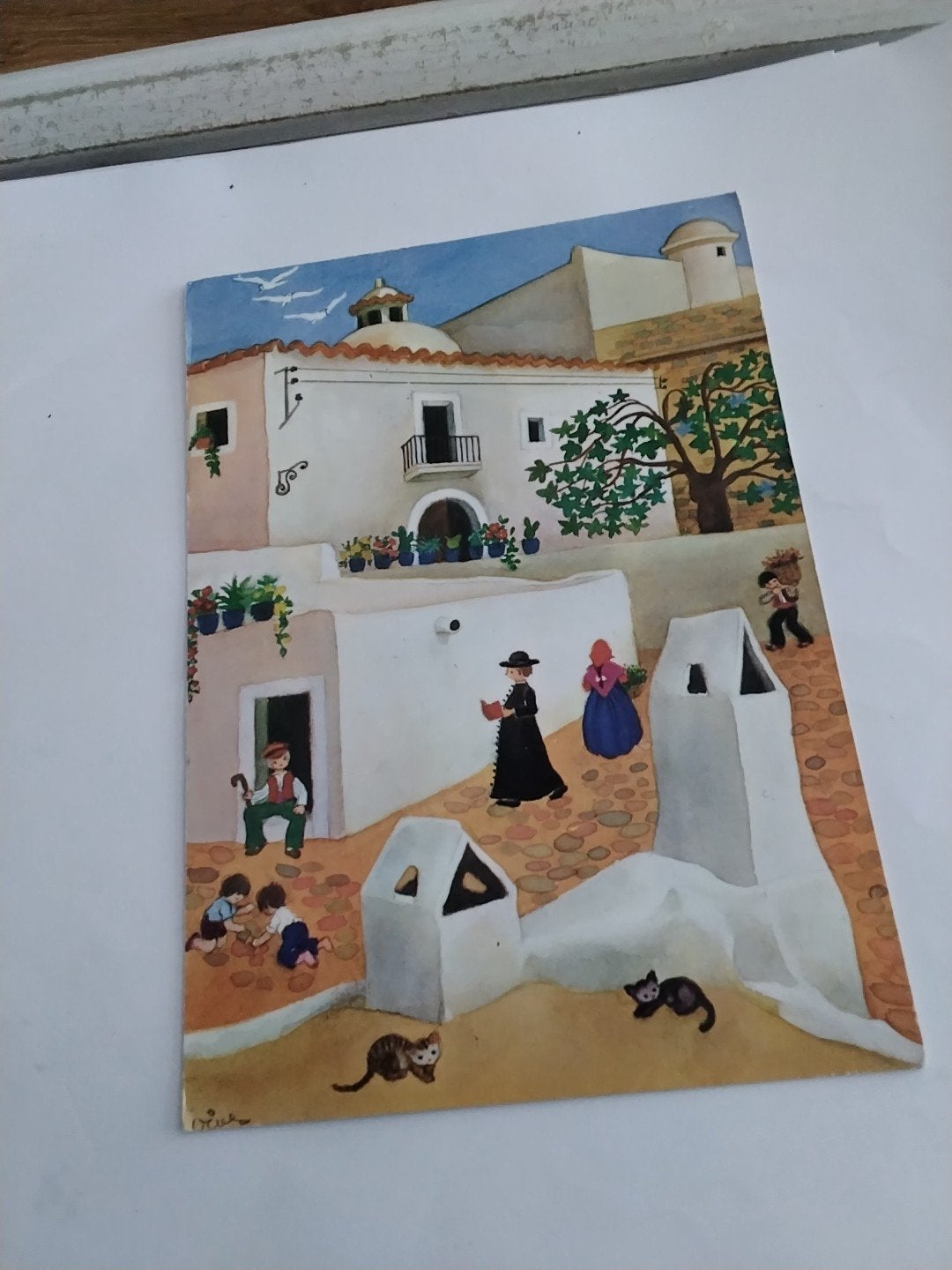 Oude ansichtkaart Ibiza (Balearen) - Spanje, Ophalen of Verzenden, 1960 tot 1980, Gelopen