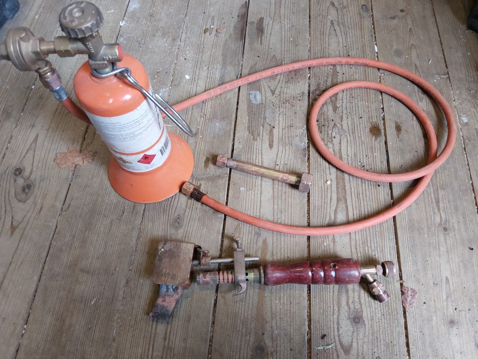 Sievert gasfles en zinkbranderset met vulpijpje, Ophalen, Gebruikt, Overige typen