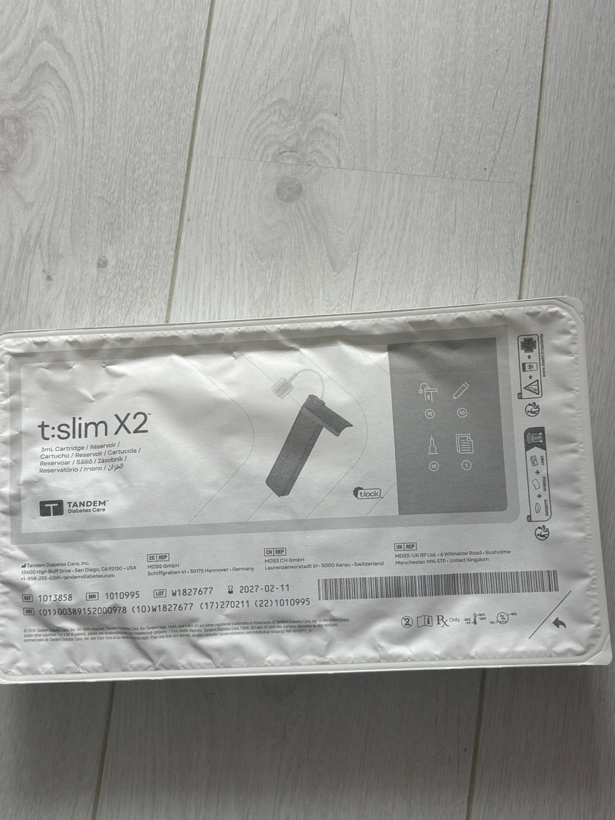 T slim x2 reservoir, Ophalen of Verzenden, Zo goed als nieuw