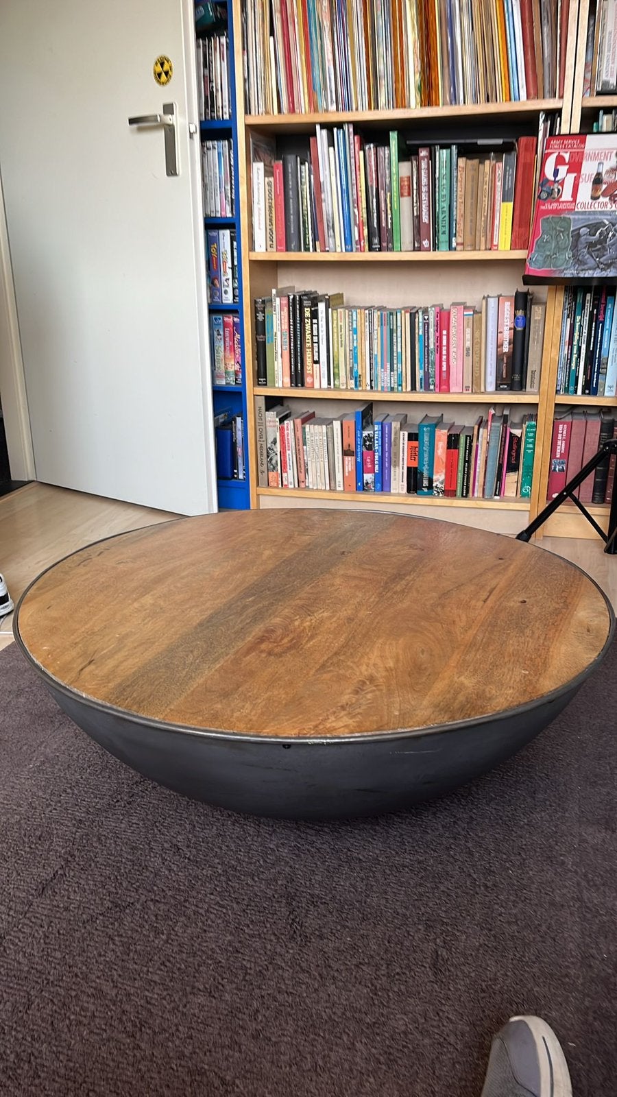 Salontafel tonmodel, Huis en Inrichting, Gebruikt, 50 tot 100 cm, Rond, 50 tot 100 cm