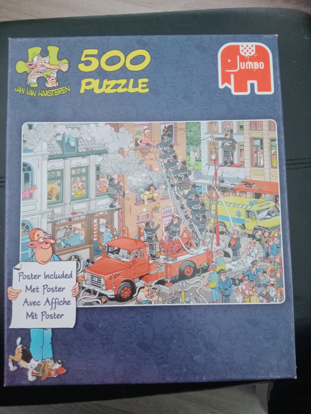 Jan van Haasteren Puzzel 500 stukjes - Brandweer, Ophalen of Verzenden, Minder dan 500 stukjes, Gebruikt, Legpuzzel