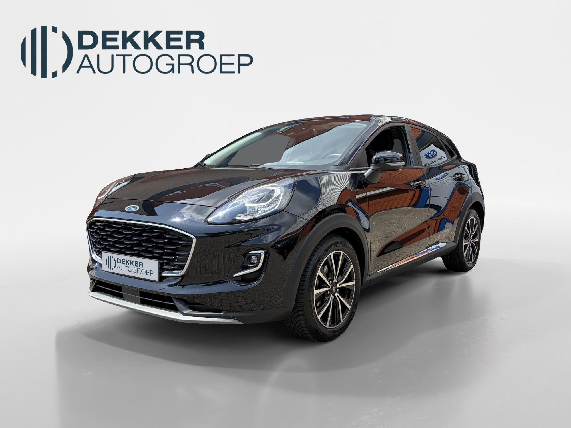 Ford Puma 1.0 EcoBoost Hybrid Titanium Trekhaak!, Auto's, Voorwielaandrijving, Euro 6, Zwart, Origineel Nederlands