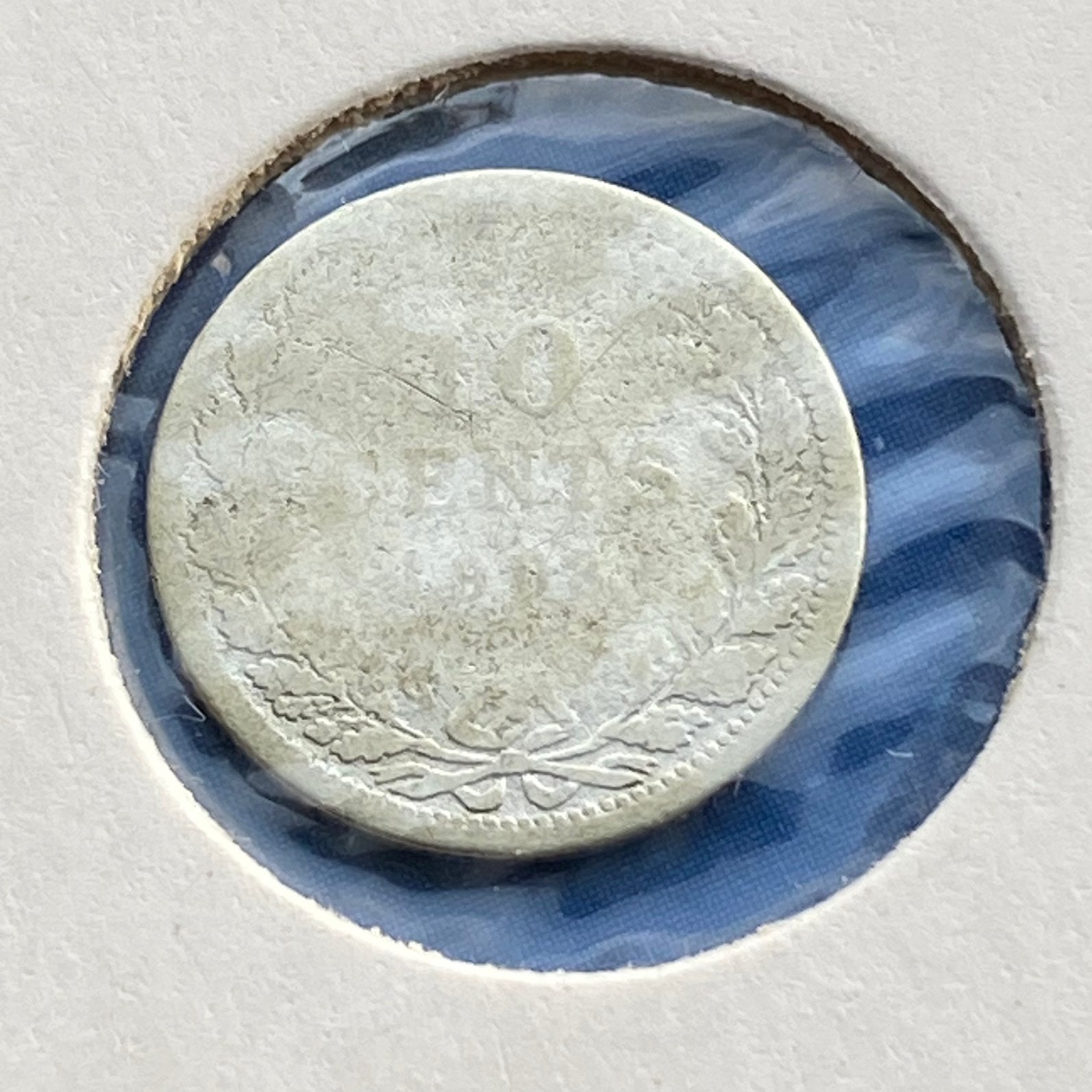 10 Cent zilver / Dubbeltje uit 1903 van Wilhelmina, Verzenden, Zilver, 10 cent, Koningin Wilhelmina