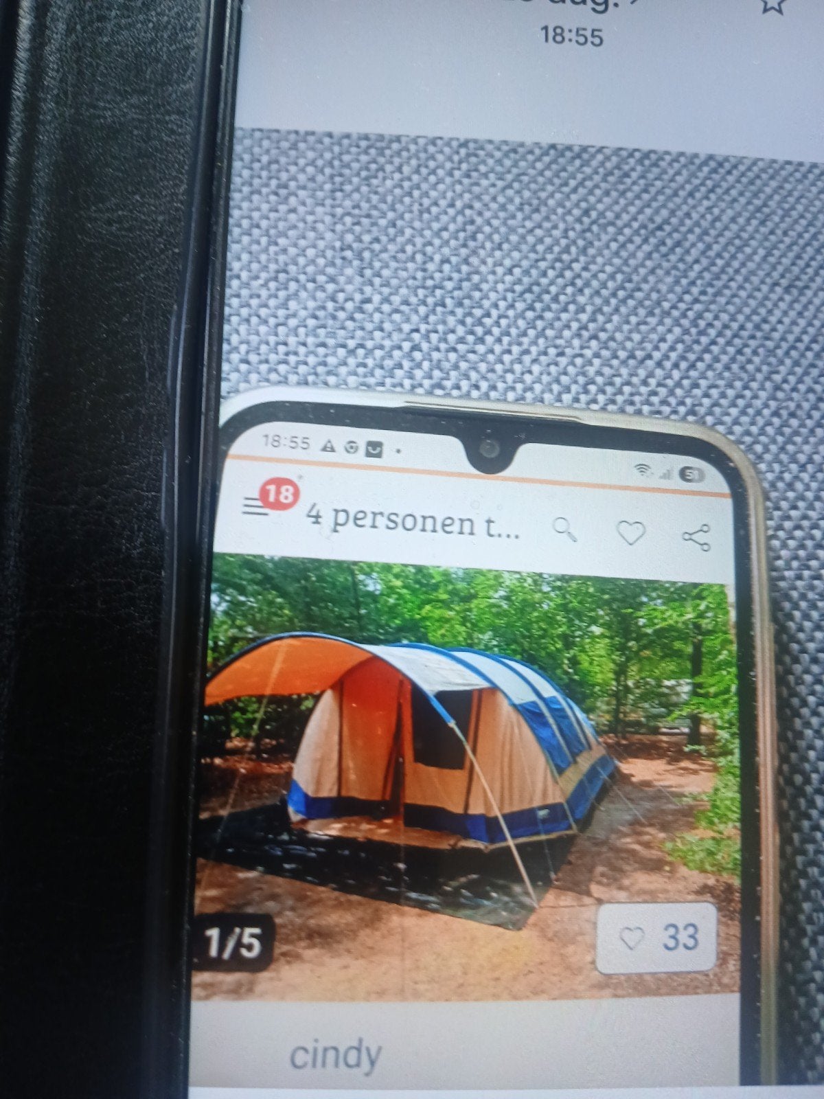 mooie  4 persoons tent met luifel en binnen tent, Ophalen of Verzenden