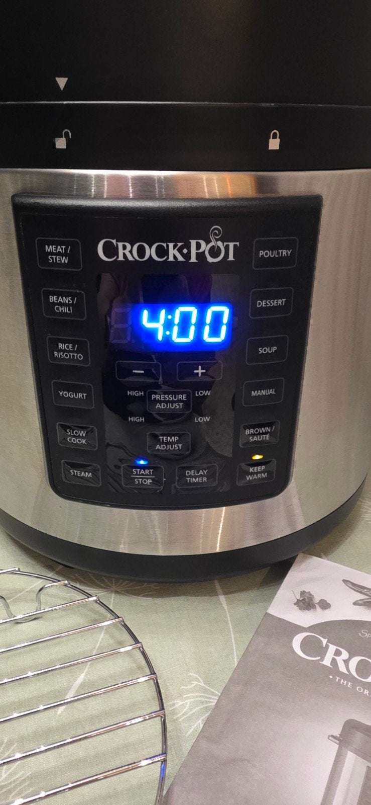 CrockPot Express Multi-Cooker CSC051X - Zo goed als nieuw, Verzenden, Timer, Zo goed als nieuw