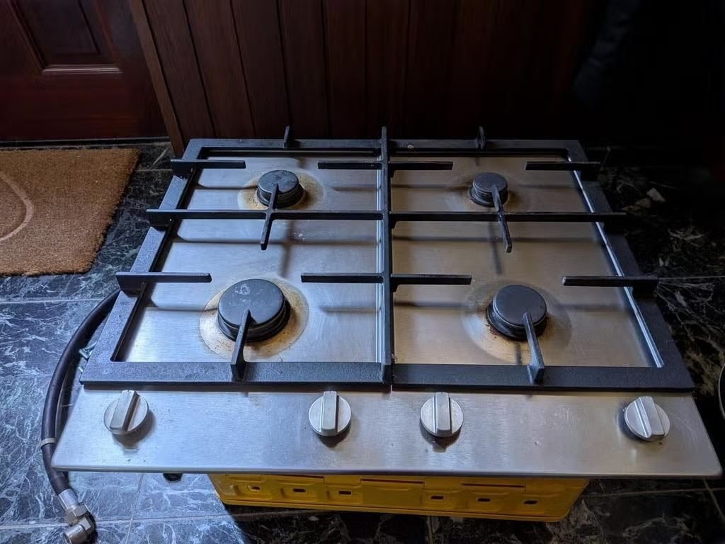 ATAG kookplaat, gaskookplaat, inbouwkookplaat, Witgoed en Apparatuur, Kookplaten, Ophalen, Gebruikt, 4 kookzones, Inbouw