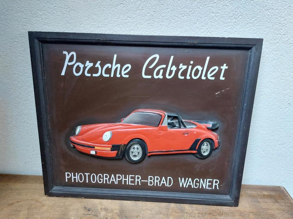 Porsche cabriolet wanddecoratie, Ophalen of Verzenden