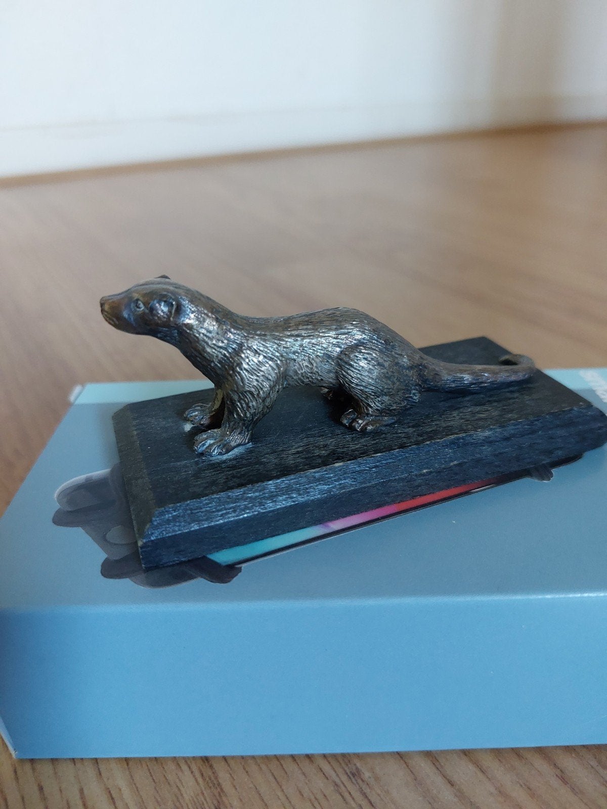 Verzilverd miniatuurbeeldje otter Wereld Natuur Fonds, Verzenden, Zo goed als nieuw, Dier