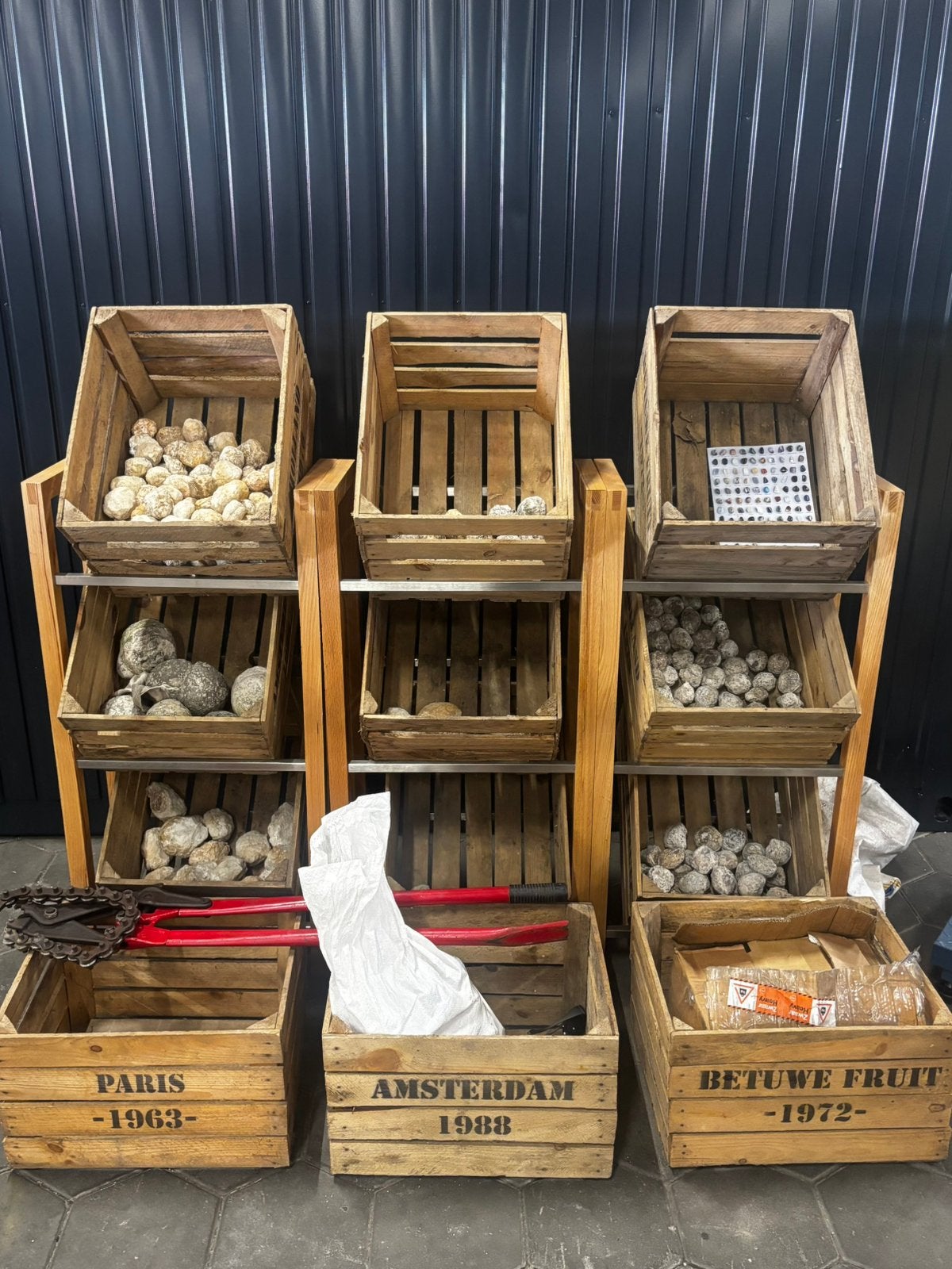 Complete Geoden Handel | 120+ KG | Tang + Display + Kratten, Ophalen, Mineraal