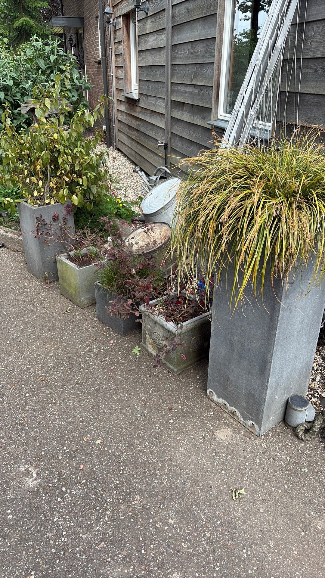 Plantenbakken kunstof en steen, Tuin en Terras, Bloembakken en Plantenbakken, Ophalen of Verzenden, Rond, Kunststof, Minder dan 30 cm