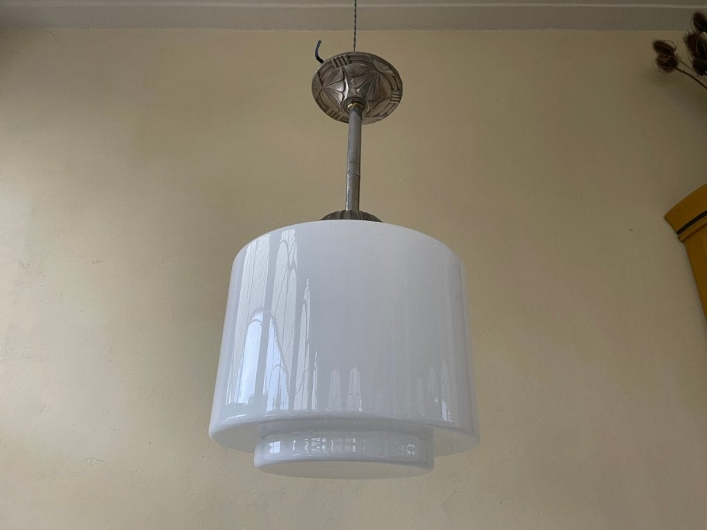 grote Lamp Hanglamp art deco 1930 Frans, Ophalen of Verzenden