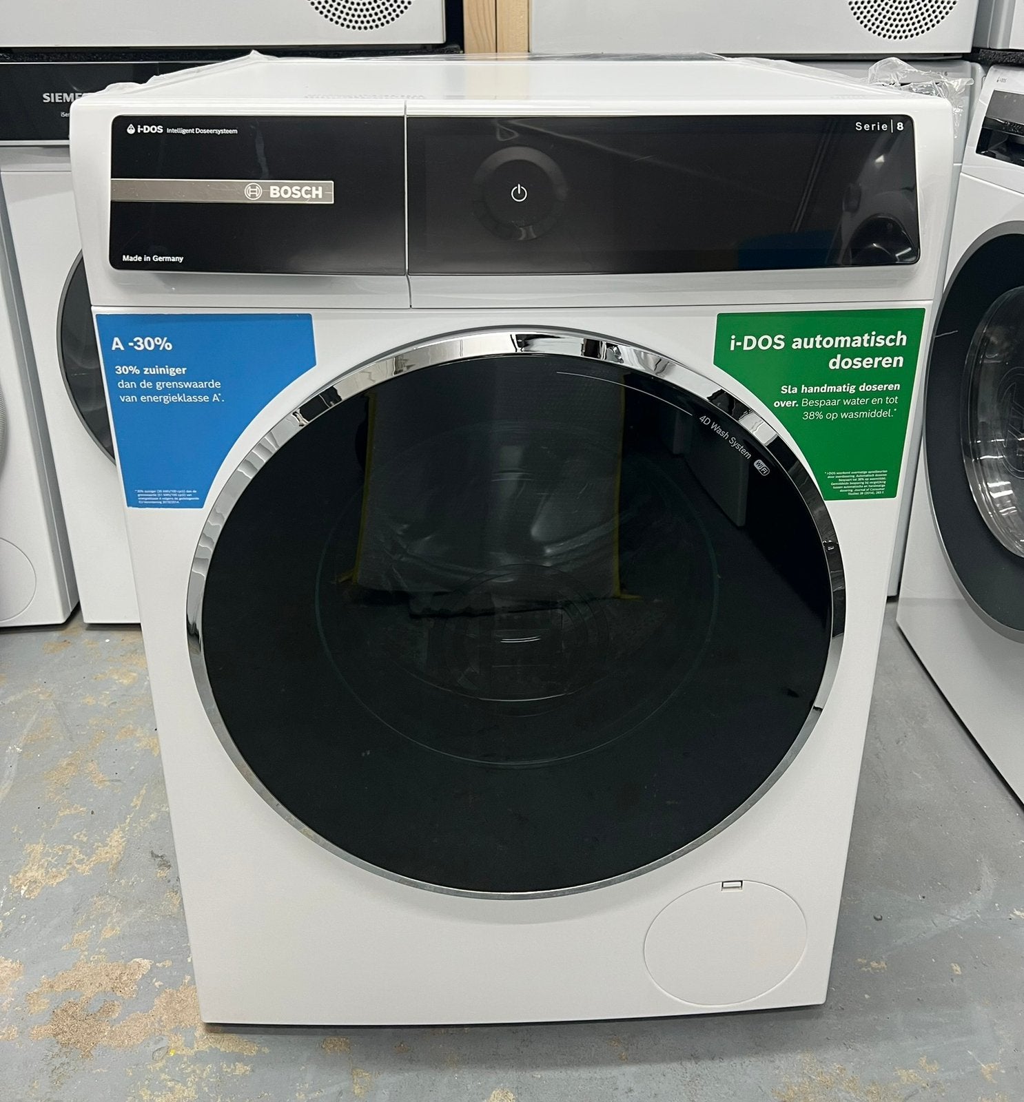 Bosch Serie 8 wasmachine 9KG i-Dos WiFi/HomeConnect 2025, 1200 tot 1600 toeren, 8 tot 10 kg, Energieklasse A of zuiniger, Ophalen of Verzenden
