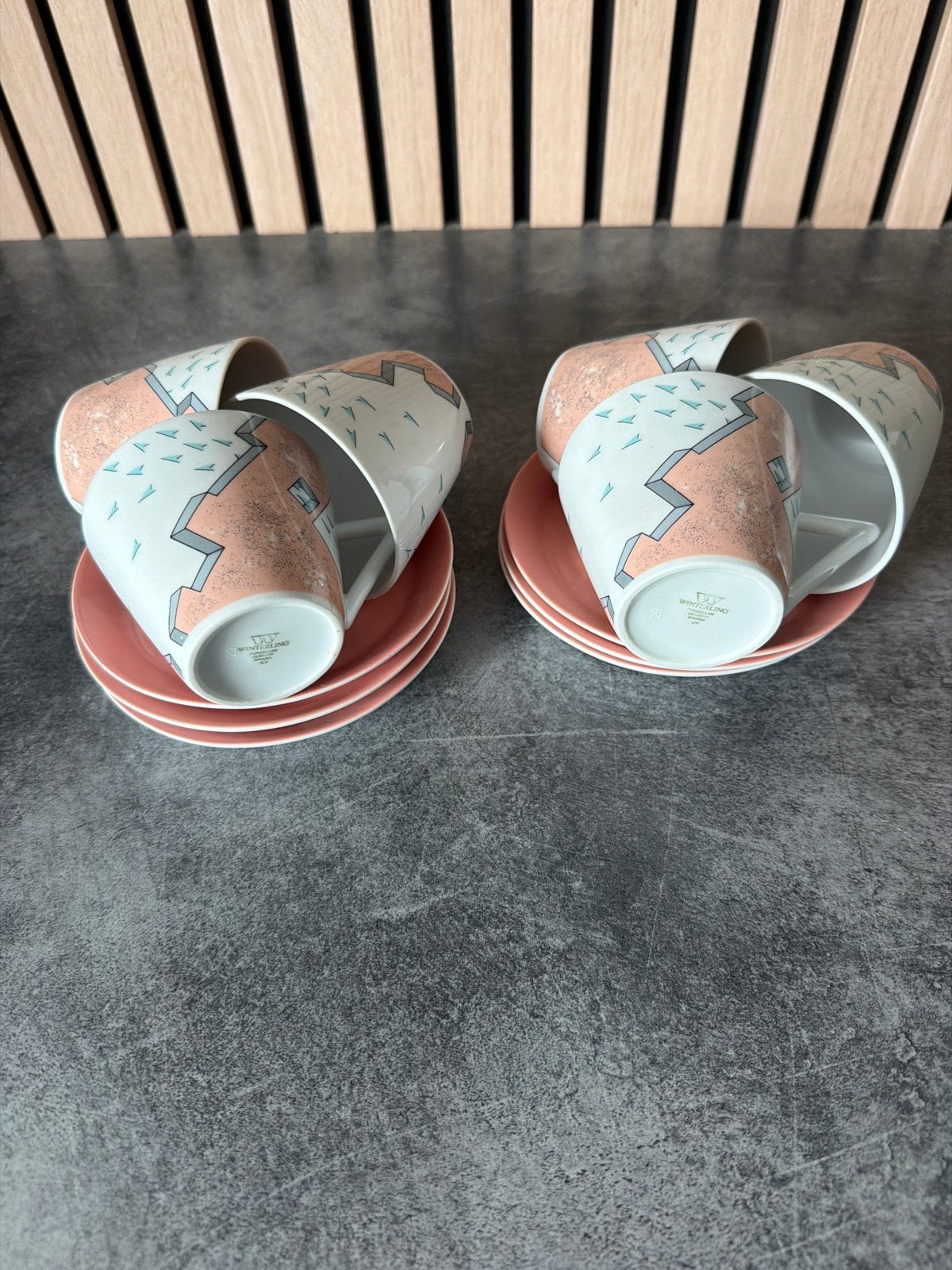 Vintage Villeroy & Boch 'Palermo' Kop en Schotel Set, Villeroy & Boch, Vintage, Ophalen of Verzenden, Zo goed als nieuw