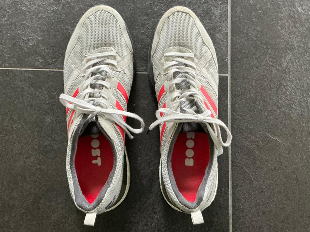 Adidas Adzero Tempo, heren, mt 44,5, i.z.g.st, Ophalen, Zo goed als nieuw, Hardloopschoenen, Adidas