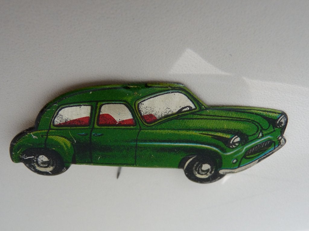oud metalen speldje - SIMCA 8 - automerk, Ophalen of Verzenden, Gebruikt, Merk, Speldje of Pin
