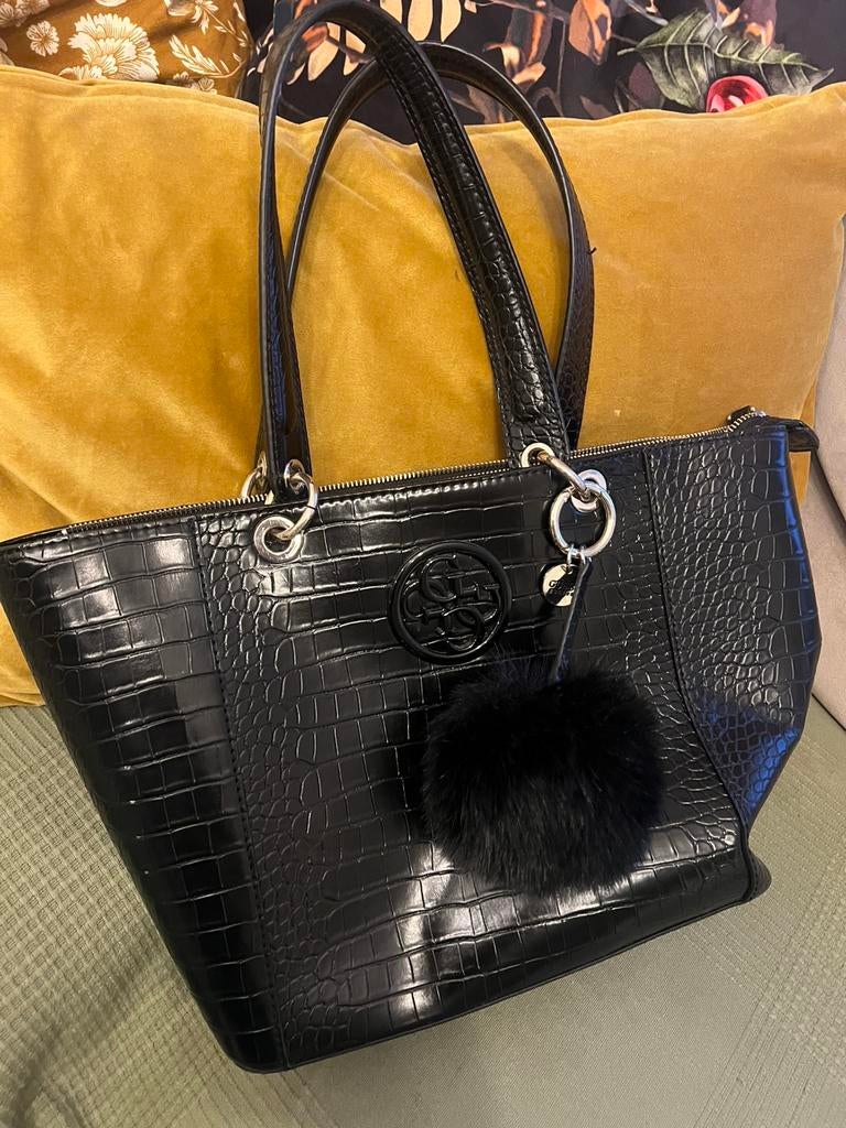 Guess Tas,zgan, Ophalen of Verzenden, Zo goed als nieuw, Zwart, Handtas