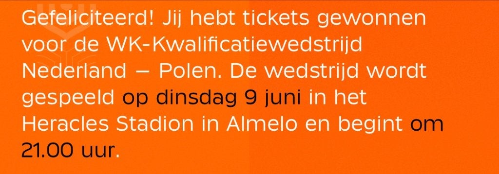 Leeuwinnen kaartjes 9 juni Almelo, Drie personen of meer, Juni, Nederlands elftal