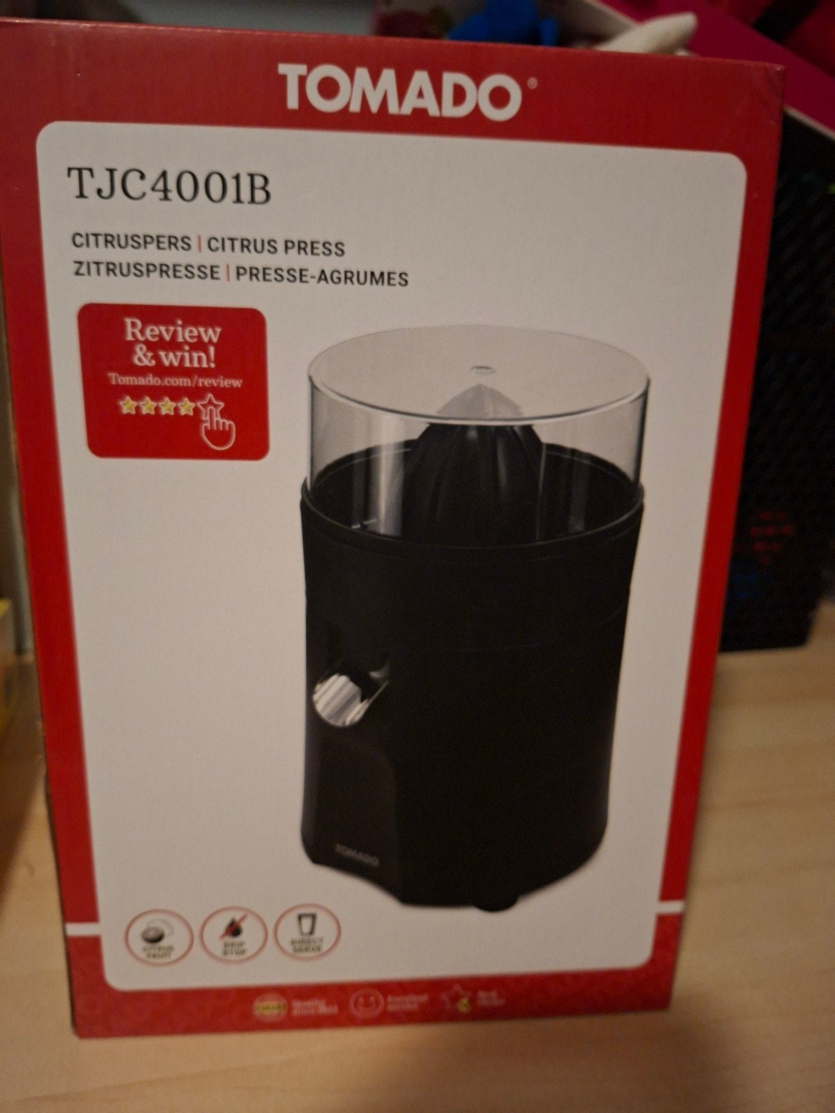 Nieuwe Tomado Citruspers TJC4001B - Direct serveren, Ophalen of Verzenden, Nieuw