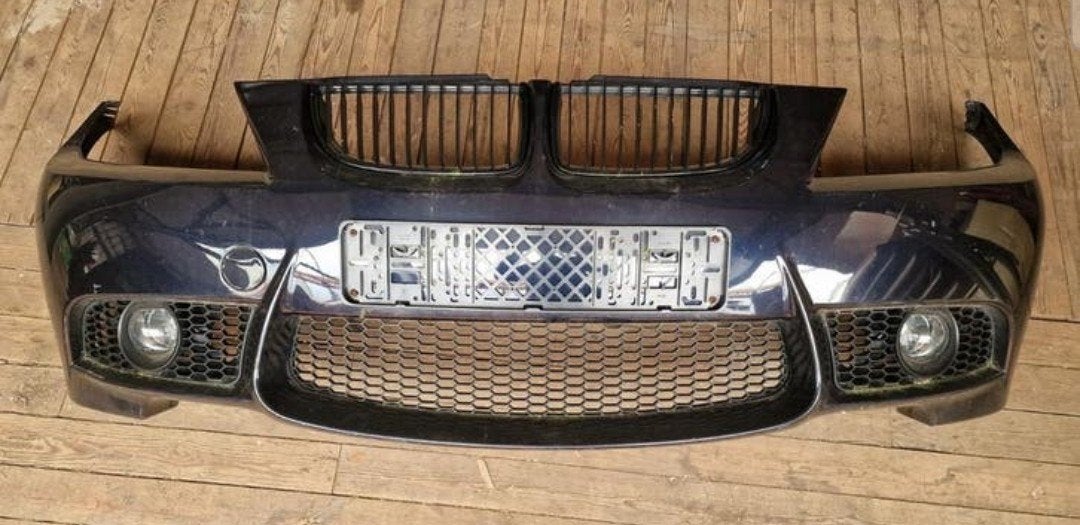 BMW E9X M-SET Bumper Carbonschwarz - Zeer Nette Staat, Gebruikt, Voor, Ophalen of Verzenden, Bumper