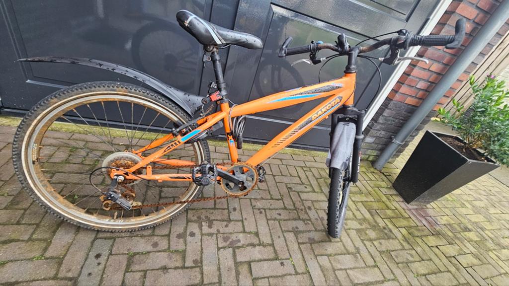 Mountainbike 24 inch oranje - opknapper, Minder dan 45 cm, Ophalen of Verzenden, Gebruikt, Overige merken