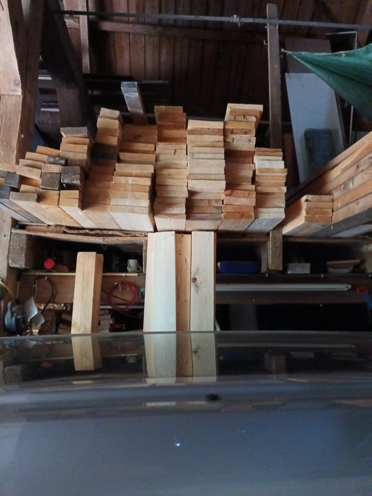 houten balken, in prima staat veel in nieuwstaat., Doe-het-zelf en Verbouw, Hout en Planken, Ophalen, Zo goed als nieuw, Balk