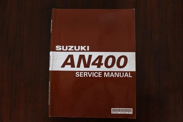 Suzuki AN400 2003 scooter service manual AN 400, Motoren, Handleidingen en Instructieboekjes, Ophalen of Verzenden, Suzuki
