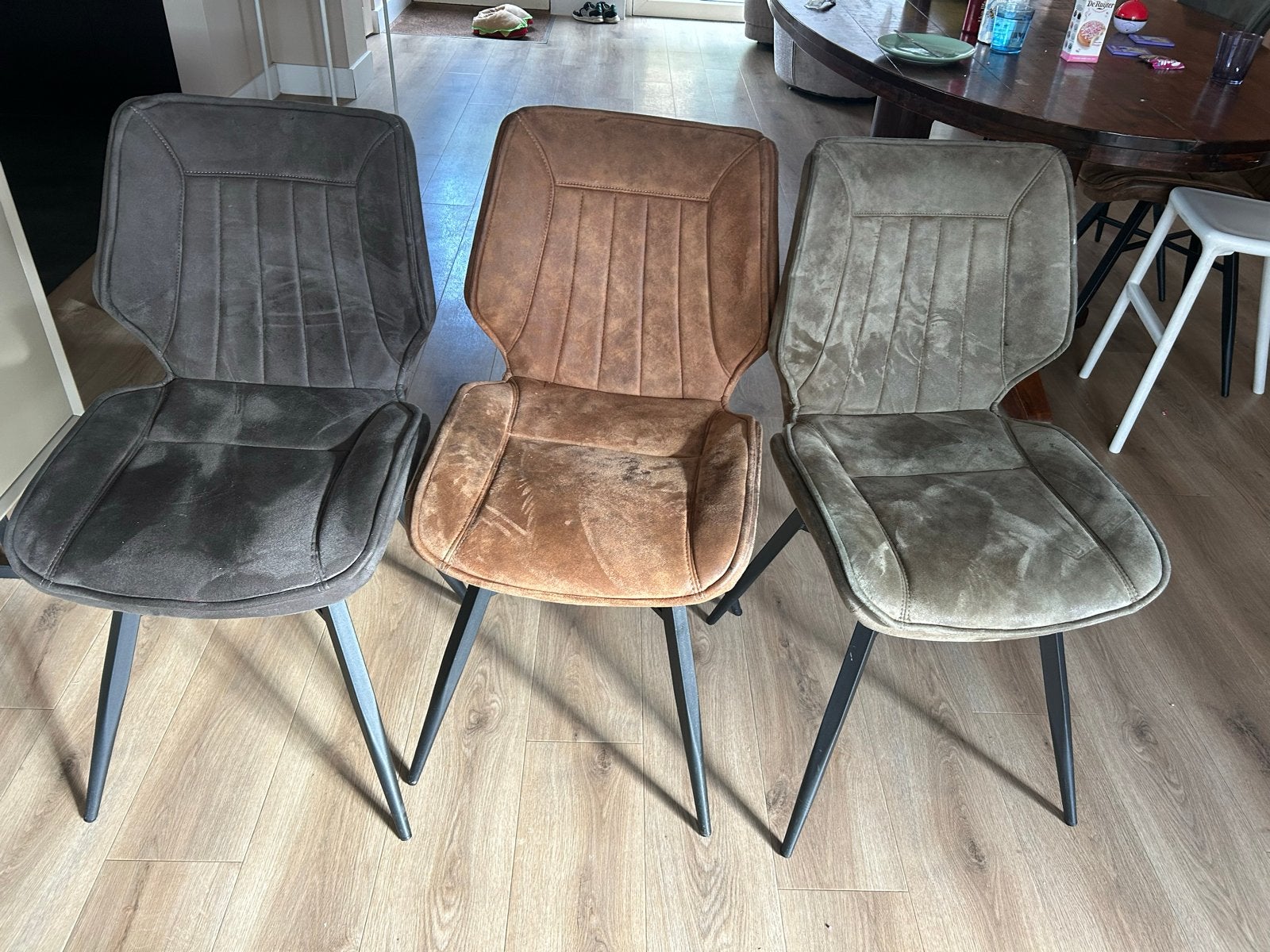 Haco eetkamerstoelen - Set van 6, Ophalen, Gebruikt, Overige kleuren, Stof