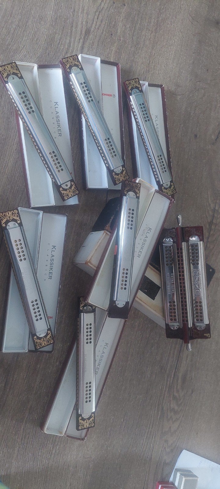 7 st diverse hohner mondharmonica tremelo kreuzwender, Ophalen of Verzenden, Gebruikt