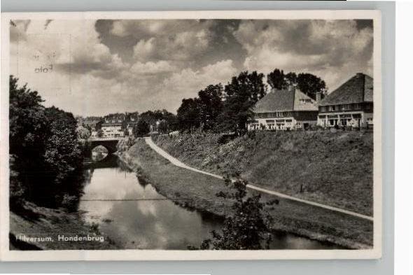 Hilversum Hondenbrug st 1949, Verzenden, 1940 tot 1960, Gelopen, Noord-Holland