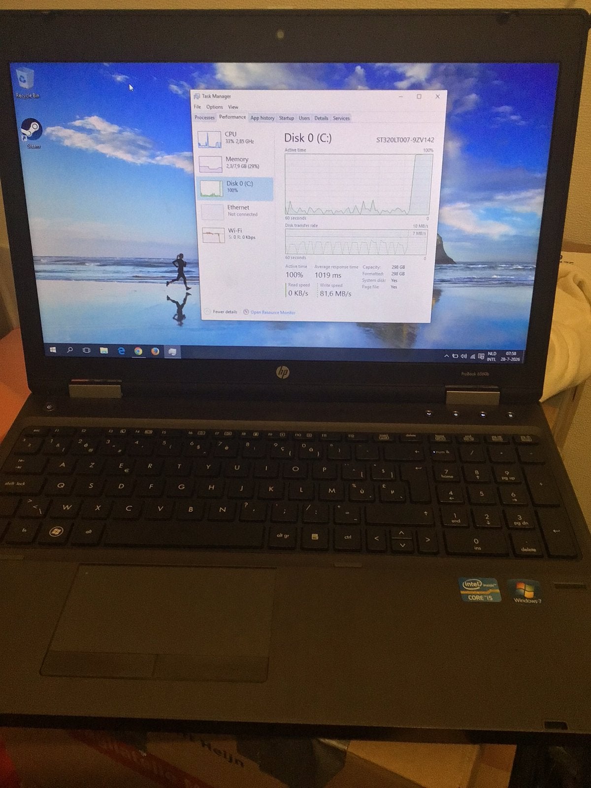 Hp 6560b, Computers en Software, Ophalen, Zo goed als nieuw, 14 inch, 2 tot 3 Ghz