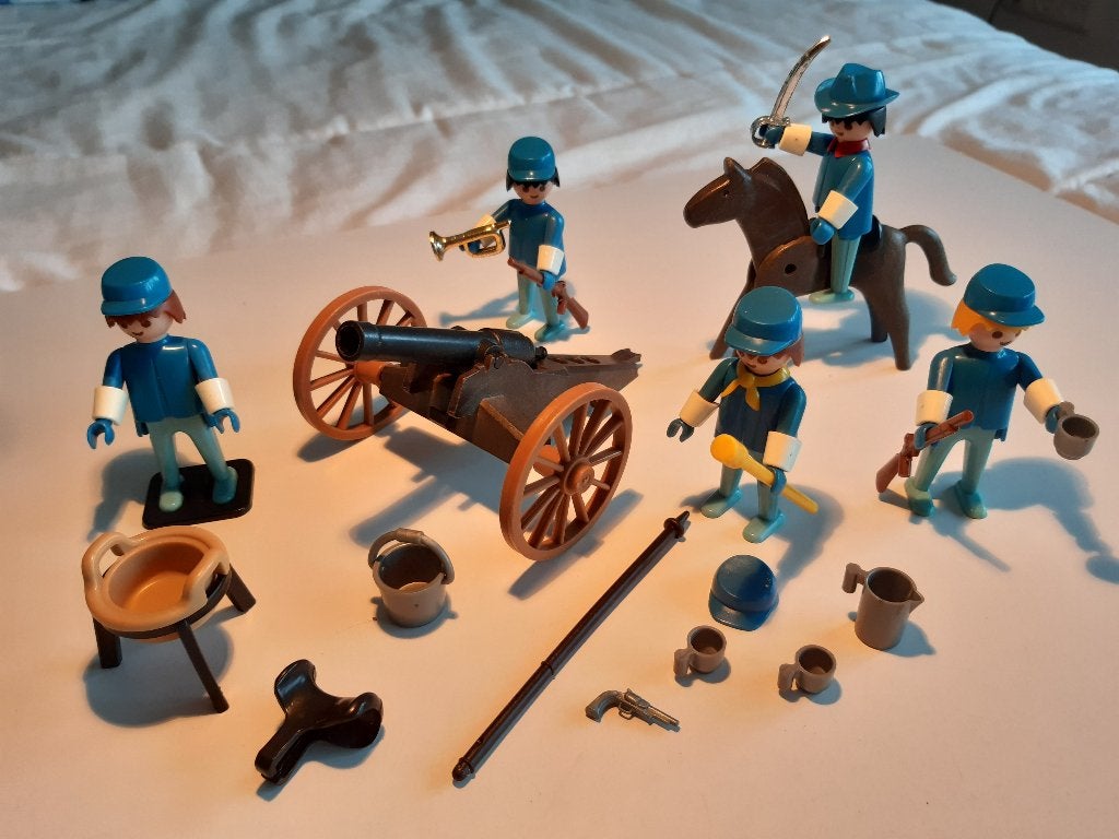 Playmobil 3485 Amerikaanse US cavalerie. Versie uit 1980., Kinderen en Baby's, Speelgoed | Playmobil, Gebruikt, Complete set, Overige typen