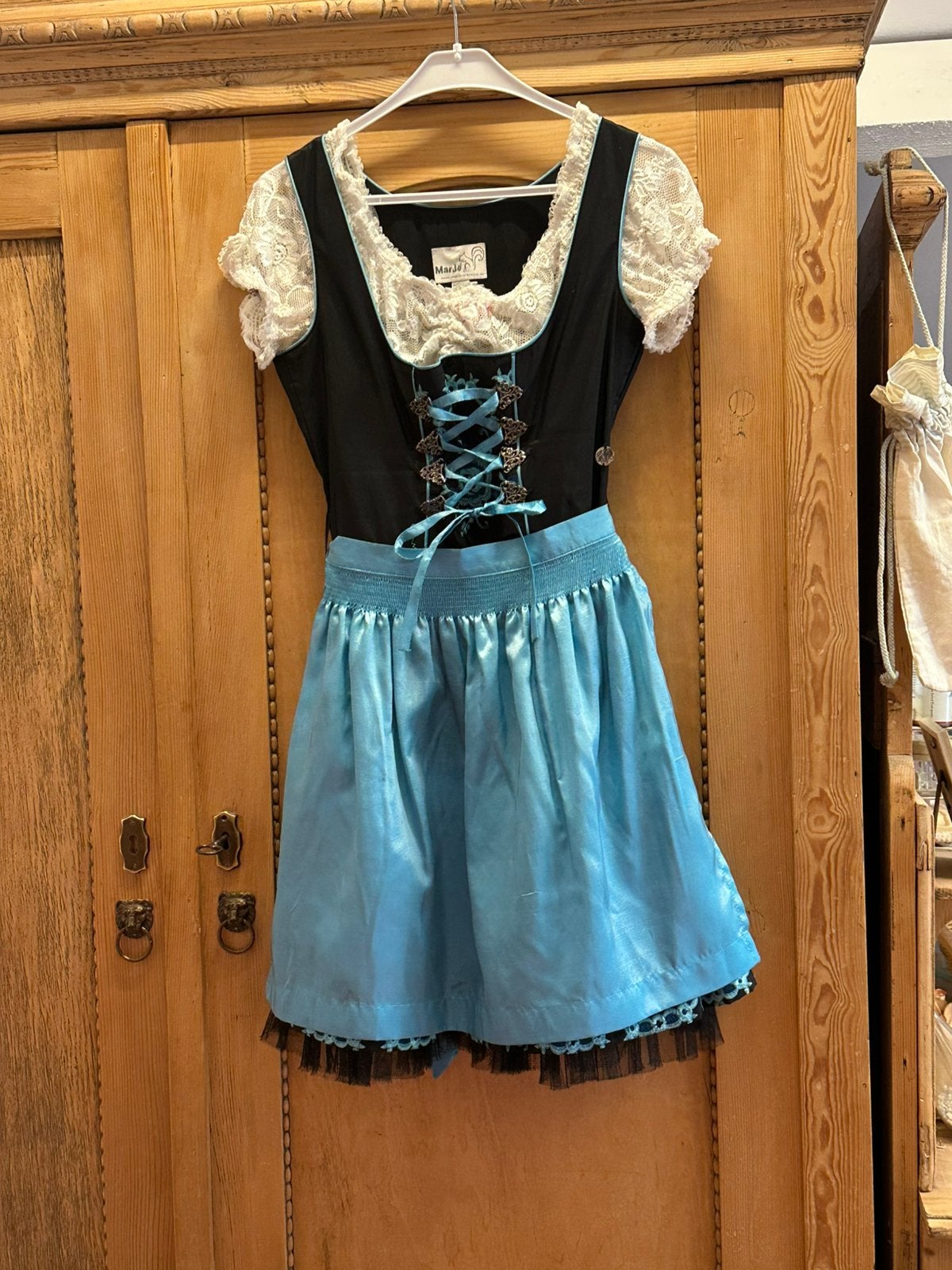 Dirndl 36  blauw zwart. Marjo . Trachtenwelt, Kleding | Dames, Ophalen of Verzenden, Zo goed als nieuw, Maat 36 (S), Blauw