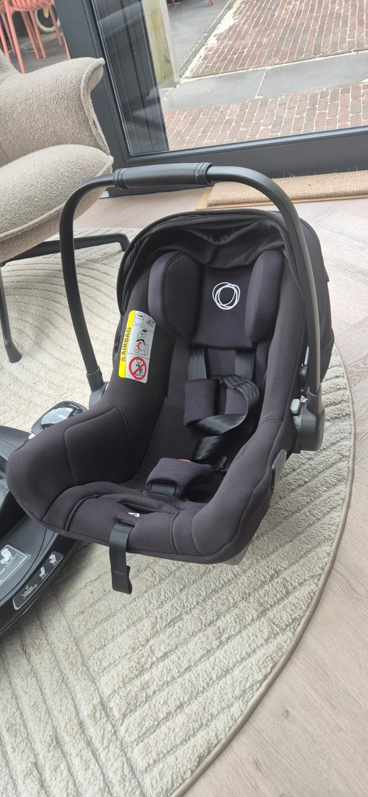 Z.G.A.N. Bugaboo Turtle Air by Nuna met 360 ISOfix base, Overige merken, Ophalen of Verzenden, Zo goed als nieuw, Isofix