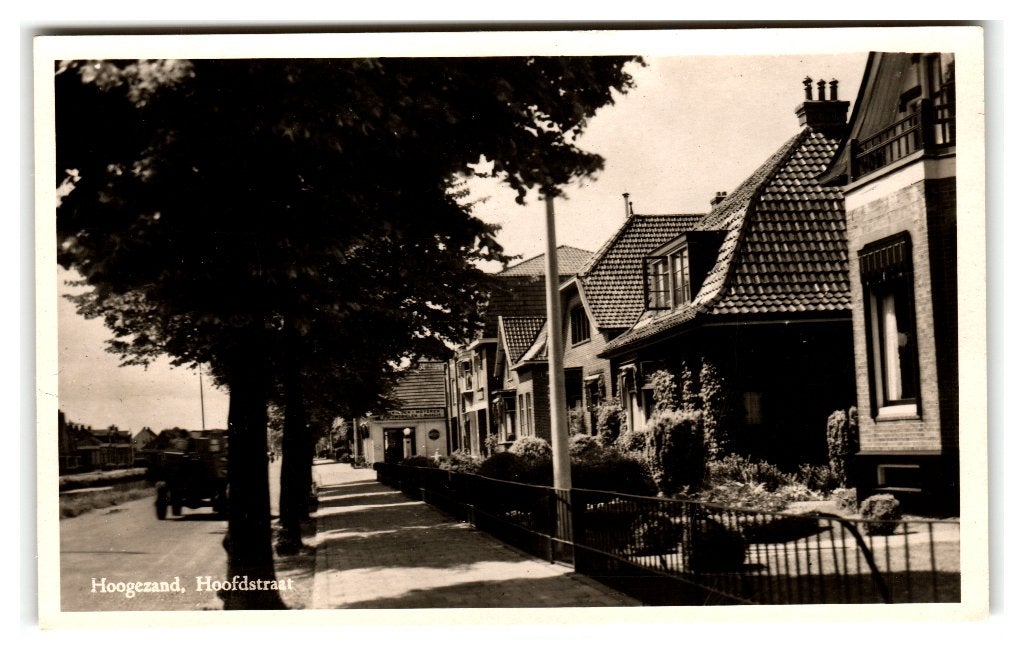 Hoogezand, Hoofdstraat, Verzamelen, Ansichtkaarten | Nederland, Ongelopen, Groningen, 1940 tot 1960, Verzenden